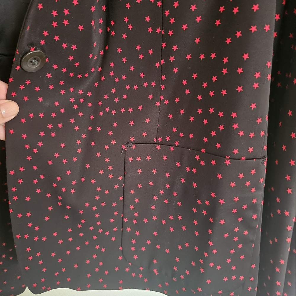 Dries Van Noten LN Runway Black Star Jacket Coat Blazer Sz 42 - Picture 7 of 9